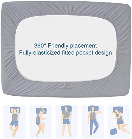 King Mattress Protector Pad Waterproof, Cooling King Size Mattresses Cover - Image 7