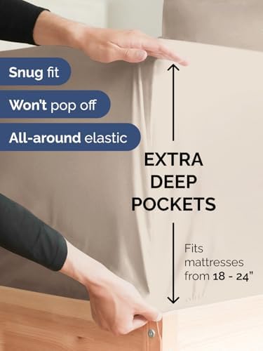 CGK Linens Extra Deep Twin Fitted Sheet - Image 2
