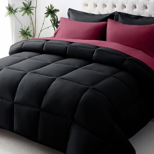 JOLLYVOGUE Twin Comforter Set, Ultra-Soft Bed in a Bag Twin Size 5 Pieces by JOLLYVOGUE