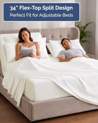 Extra Deep Flex Top Split Head King Sheet Set - Image 3