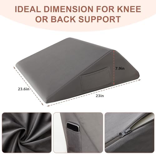 Knee Wedge Pillow, Memory Foam Leg Pillow Bed Wedge - Image 3