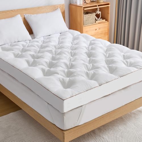 WhatsBedding 4 Inch Memory Foam Mattress Topper Full by WhatsBedding