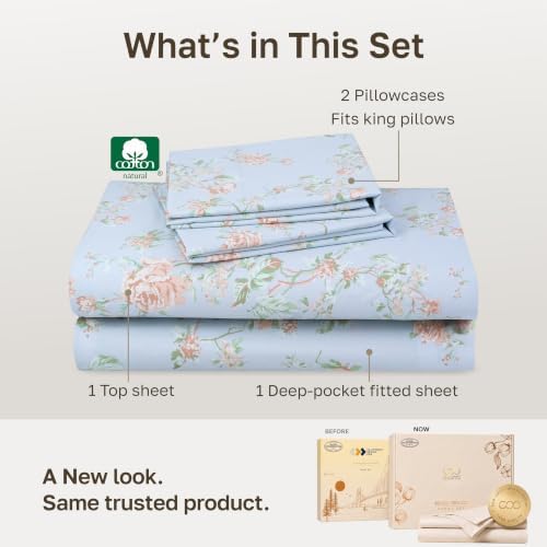California Design Den Soft 100% Cotton Sateen Cal King Sheets - Image 3
