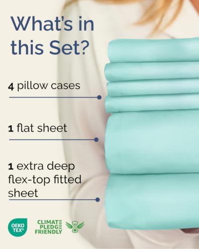 Extra Deep Flex Top Split Head King Sheet Set - Image 2