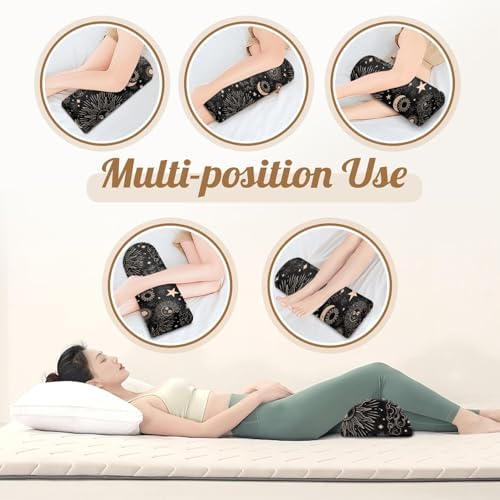 Knee Pillow for Back Sleeping – Half Moon Bolster Pillow for Under Knee While - Image 6