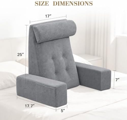 Reading Pillow for Sitting Up in Bed Backrest Pillow - Image 6