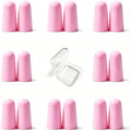 10 Pairs Pink Reusable Ear Plugs, 32dB NRR Noise Reduction, Washable by vvmotes