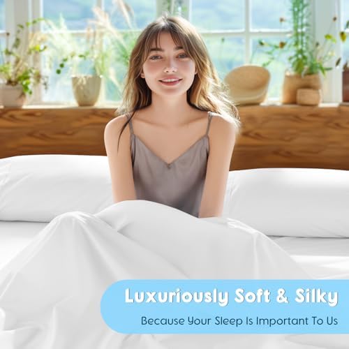 SONORO KATE 1000Series 100% Egyptian Cotton TwinXL Sheets, Extra Deep Pocket - Image 4