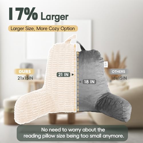 21" Higher Large Reading Pillow - Image 3
