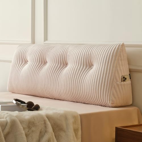 Z-hom Large Headboard Pillow Full, NO ROLL Pillow, Wedge Pillow Headboard by Z-HOM