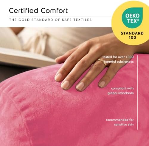 Nestl Reading Pillow with Shredded Memory Foam Includes 2 Neck and Lumber - Image 5