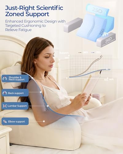 Kayfia Reading Pillow, 30-90° Stepless Adjust Angle & Height - Image 5