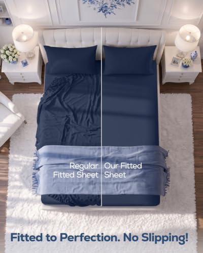 Queen Fitted Sheet, Ultra Soft Fits Up to 15 Inch Deep Pocket - Image 3