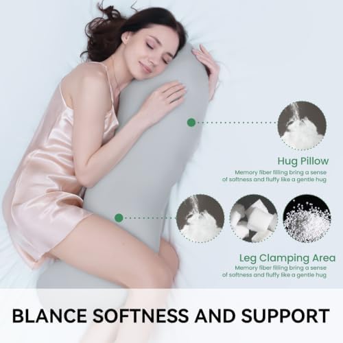 Body Pillows for Adults, Full Body Pillow for Side Sleepers, Long Body Pillow - Image 4