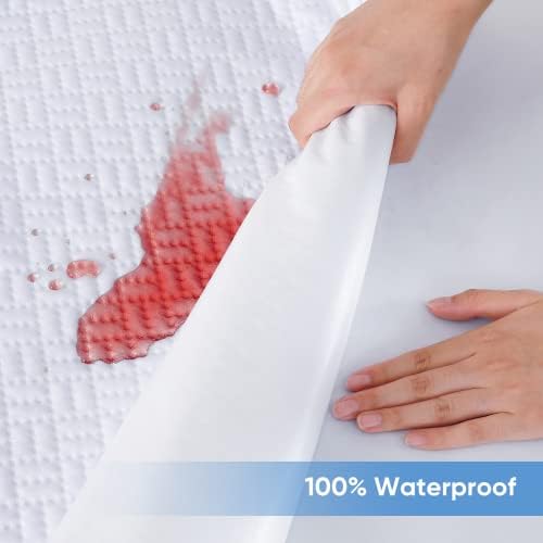 Hanherry 100% Waterproof Mattress Protector Twin Size, Mattress Cover 3D Air - Image 3