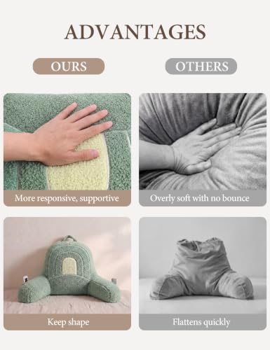 Yoofoss Reading Pillow for Bed Sitting up, Backrest Pillows - Image 3
