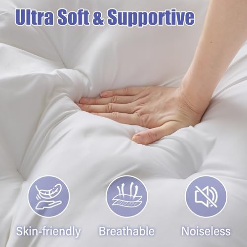 WhatsBedding 4 Inch Memory Foam Mattress Topper Twin - Image 2