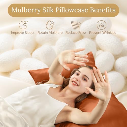 INFIIXSO Mulberry Silk Pillow Cases Queen - Image 2
