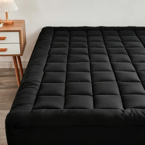 Mattress Pad Cover with Stretches to 18” Deep Pocket Fits Up to 8”-21” Cooling by oaskys