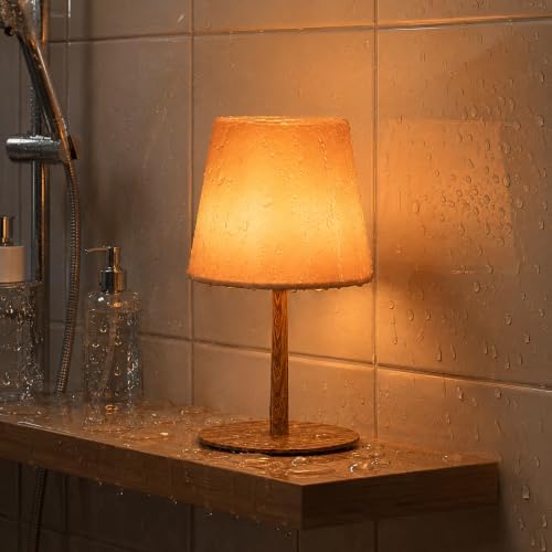 EZVALO Spa-Like RGB Shower Lamp – Waterproof Bathroom Lamp with Remote, Rechargeable Cordless Mood Light, 3 Color Temps & 80 RGB Colors for Relaxing Bathroom & Bathtub Experience (1 Pack) by EZVALO