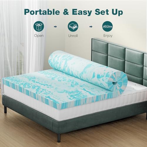 Sweetcrispy Mattress Topper King, Memory Foam, 4 Inch Cooling Pad - Image 5