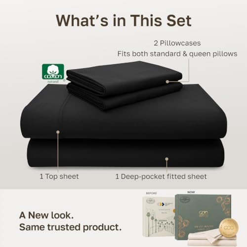 California Design Den 600 Thread Count Deep Pocket Queen Sheets Set - Image 3