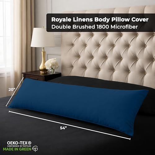 ROYALE LINENS Microfiber Body Pillow Cover - Image 2