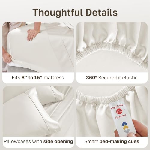 California Design Den 2-Pack Soft 100% Cotton Extra Long Twin Sheets Sets - Image 5