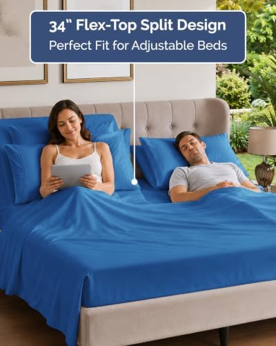 Flex Top Split Head King 6 Piece Sheet Set - Image 3
