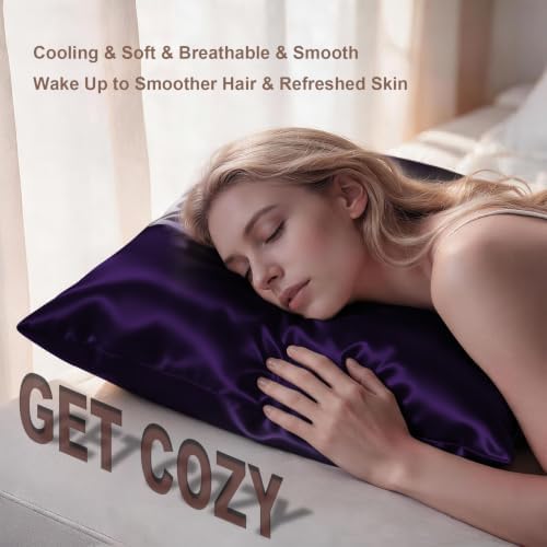 LYSHIN Silk Pillow Cases 2 Pack Queen Size - Image 5