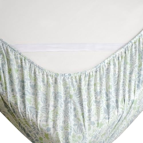 Elegant Comfort 6-Piece Sheet Set Deep Pocket Floral, Twin XL, Anita Green - Image 4