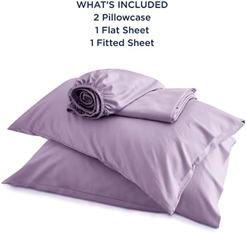 Bedsure PureWoven 100% Rayon Derived from Bamboo, Queen Sheets, 4 Pieces - Image 5