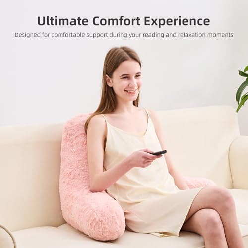 Reading Pillow, Rose Velvet Back Pillow - Image 2