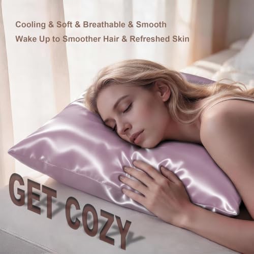 LYSHIN Silk Pillow Cases 2 Pack King Size - Image 5