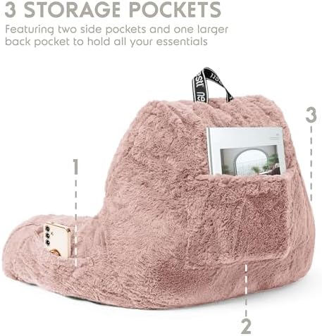 Nestl Fur Reading Pillow, Stylish Back Pillow - Image 5