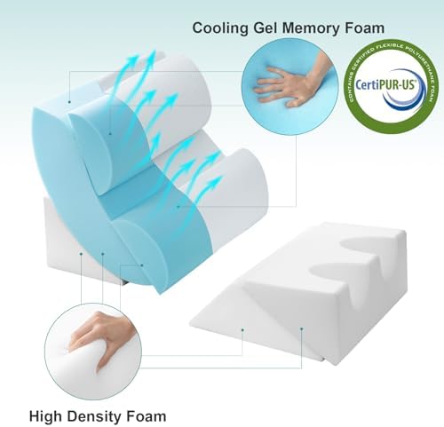 Hansleep Bed Wedge Pillow Set for After Surgery 6P, Reading Pillows - Image 3