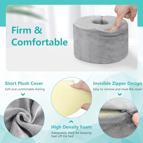 Zelen Foot Elevation Pillow Ankle Heel Elevator Wedge Foot Support Pillow - Image 5