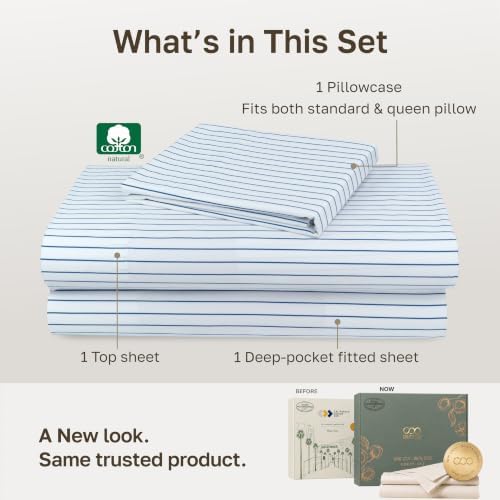 California Design Den 600 Thread Count Twin XL Cotton Sheet Sets - Image 3