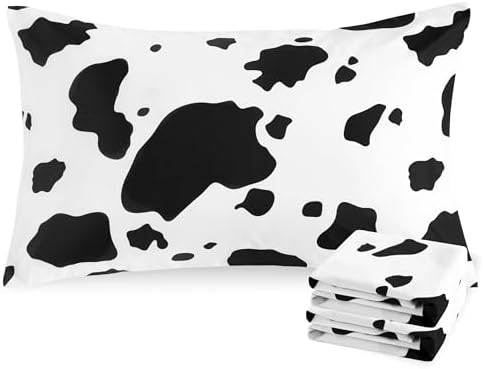NTBAY King Cow Microfiber Pillowcases by NTBAY