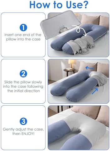 QUEEN ROSE Pregnancy Body Pillow Cover, Satin Cooling Pillowcase - Image 6