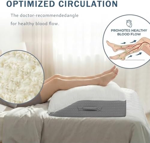 baibu Memory Foam Leg Elevation Pillow, Dual-Layer Patent Design Support Pillow - Image 6
