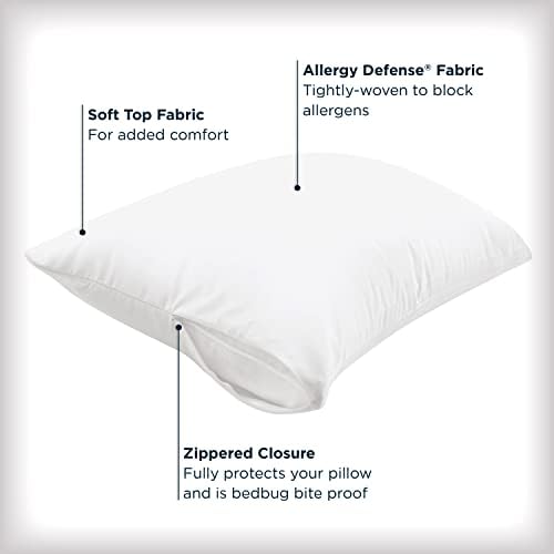 AllerEase Allergy Zippered Pillow Protectors King 2 pack - Image 2