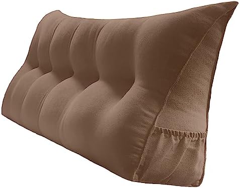 Peachwell Handmade Headboard Pillow- Triangular Wedge Support Large Bolster by PEACHWELL
