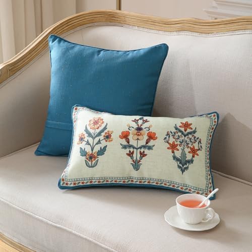 ISAENNE Linen Rectangle Throw Pillow Cover - Image 6