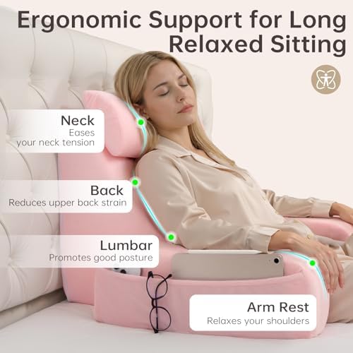 ENITYA 19" Reading Pillow for Bed - Image 2