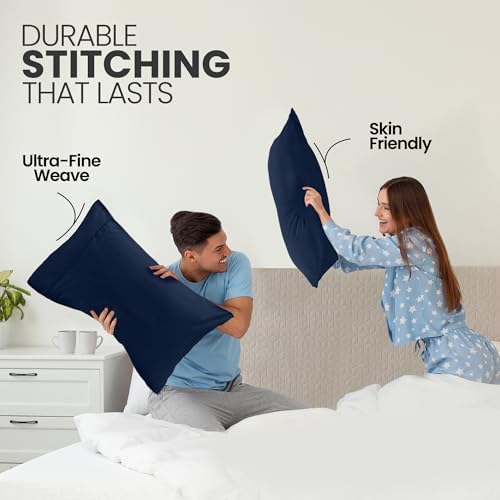 Pillow Cases King Size Set of 2, Ultra Soft Comfy Pillow Covers - Image 4