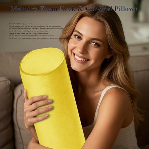Tinbolunce Memory Foam Roll Pillow - Image 2