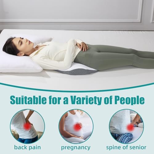 ROYALAY Lumbar Support Pillow for Bed, Memory Foam Waist Pillow for Sleeping - Image 5