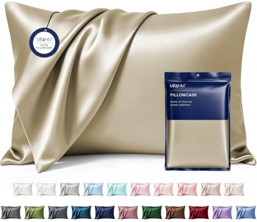MR&HM Satin Pillowcase 2 Pack, Queen Size 20"x30" by MRHM