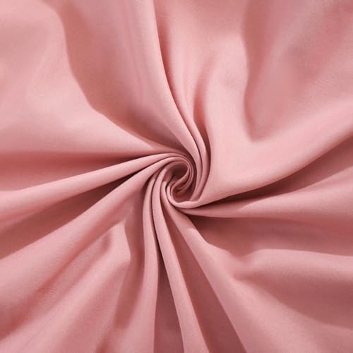 Pink Mocha Pillow Shams Cute Ruffle Queen Pillowcases Solid Pillow Cover Set of - Image 6